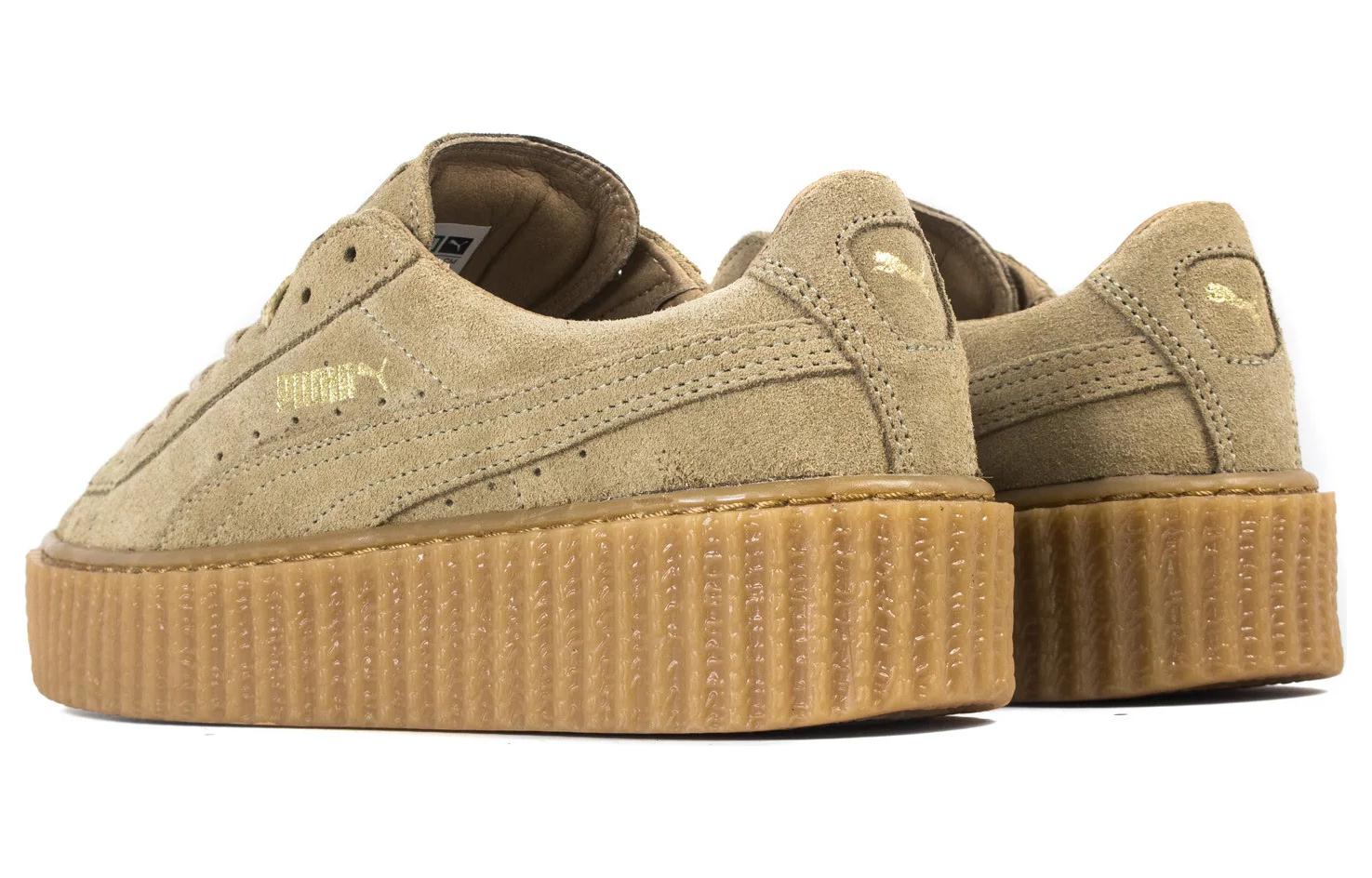 Кроссовки унисекс PUMA Suede Creeper Rihanna Fenty oatmeal, 46 EU