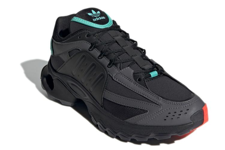 Кроссовки мужские Adidas Thesia черные, серые, мятные, 44 EU