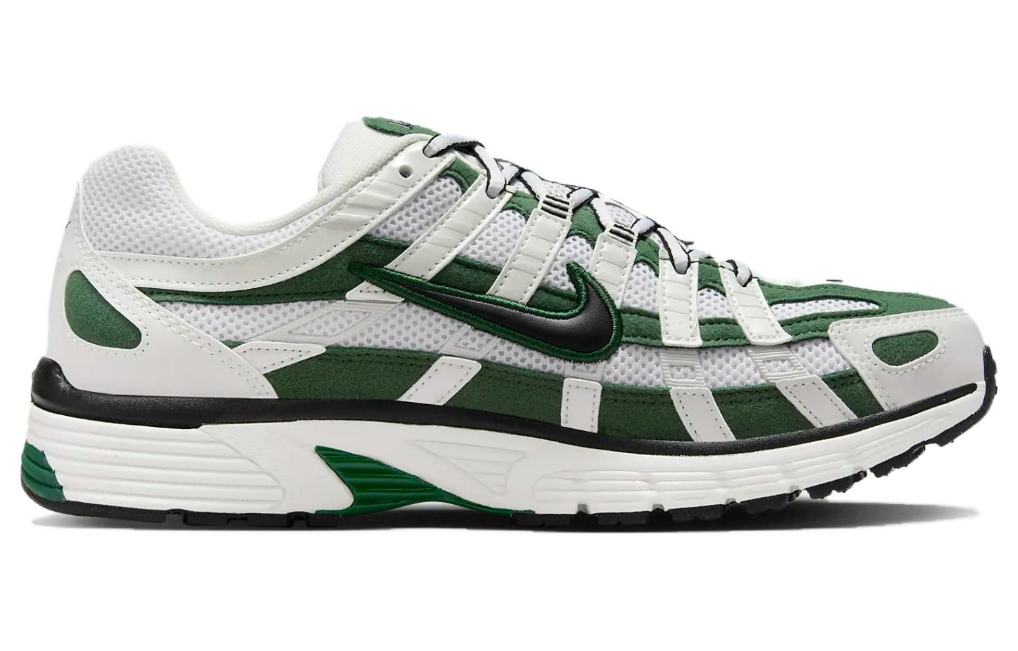 Кроссовки женские Nike P 6000 Fir белые, черные, зеленые, 40.5 EU