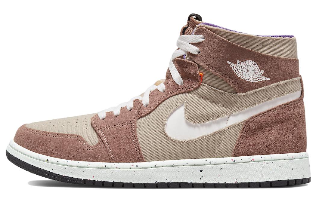 Спортивные кеды мужские Jordan 1 High Zoom Air Cmft Fossil Stone