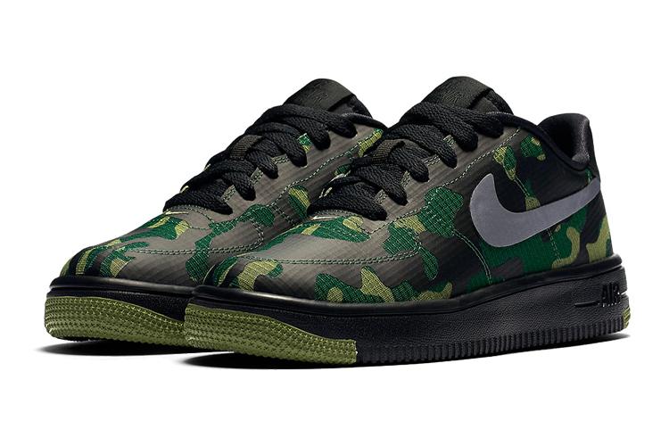 Спортивные кеды женские Nike Air Force 1 Ultraforce SE зеленые-черные, 36.5 EU