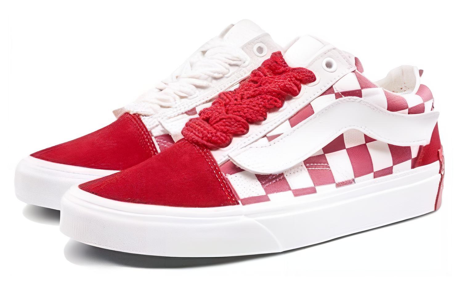 Кеды унисекс Vans Old Skool X Purlicue красные, 39 EU