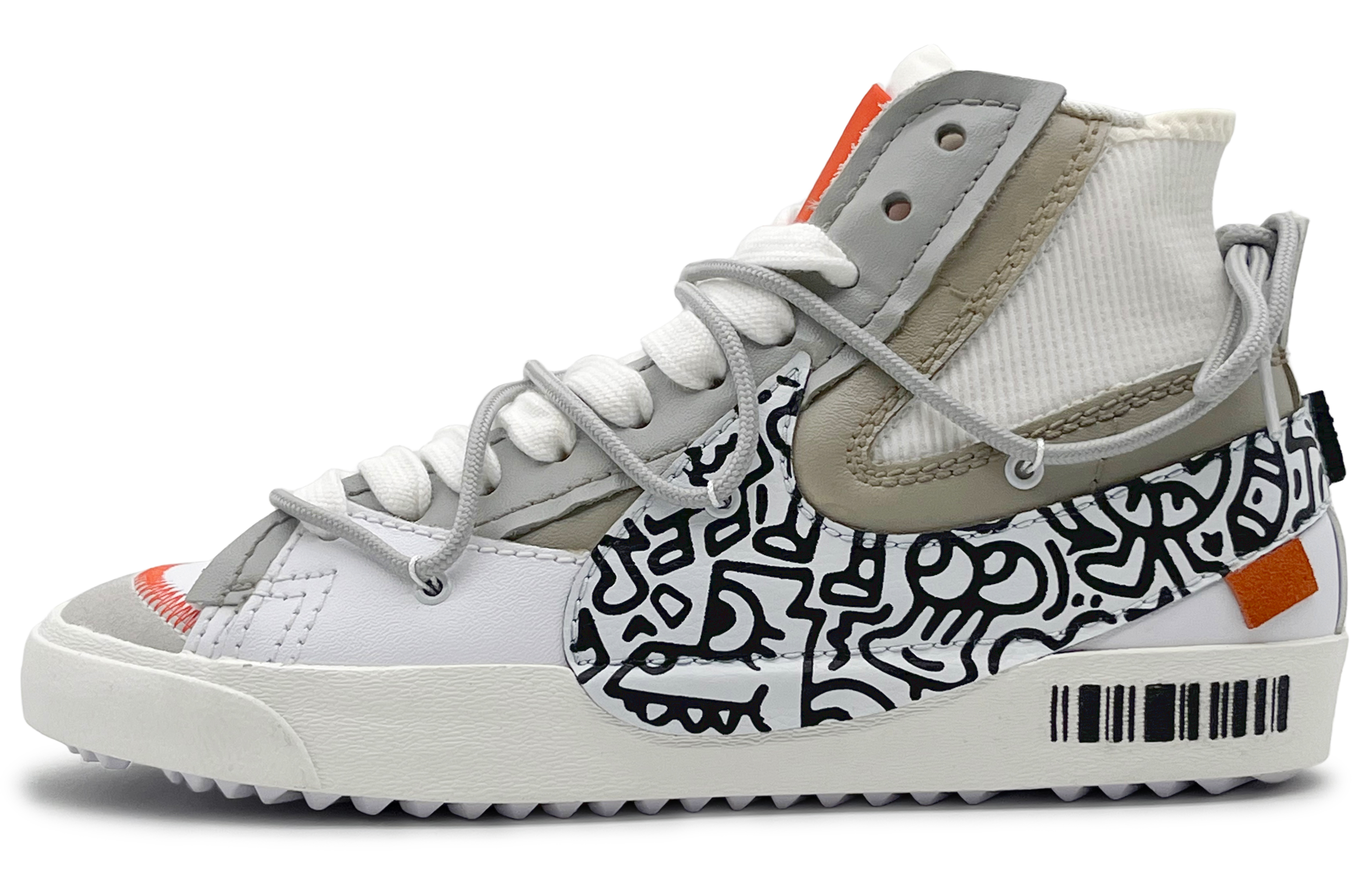 Кеды унисекс Nike Blazer High серые, 42.5 EU