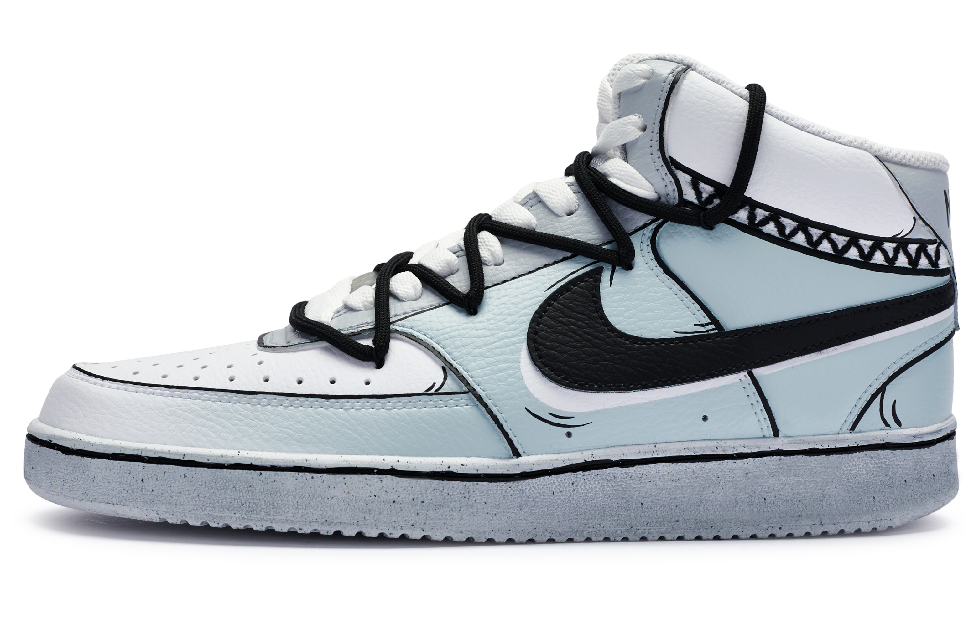 Кроссовки мужские Nike Court Vision Mid Mid-Top белый, 44 EU