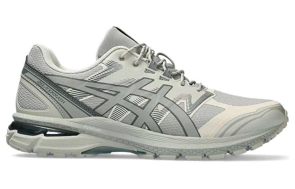Беговые кроссовки мужские ASICS Gel-Terrain серые бежевые, 42 EU