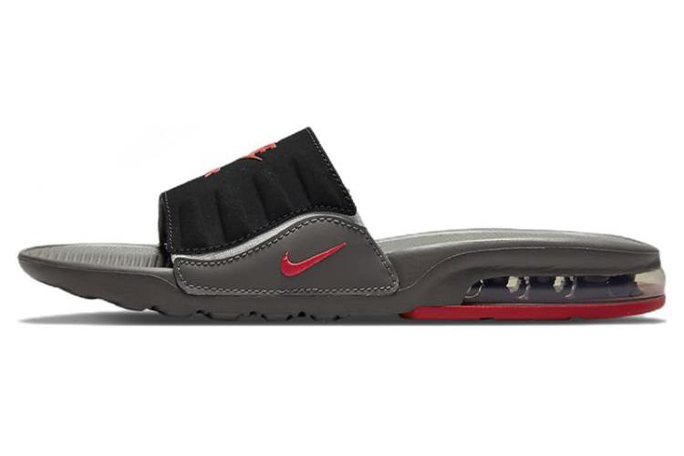 Шлепанцы женские Nike Air Max Camden Slide flat pewter siren red, 38.5 EU