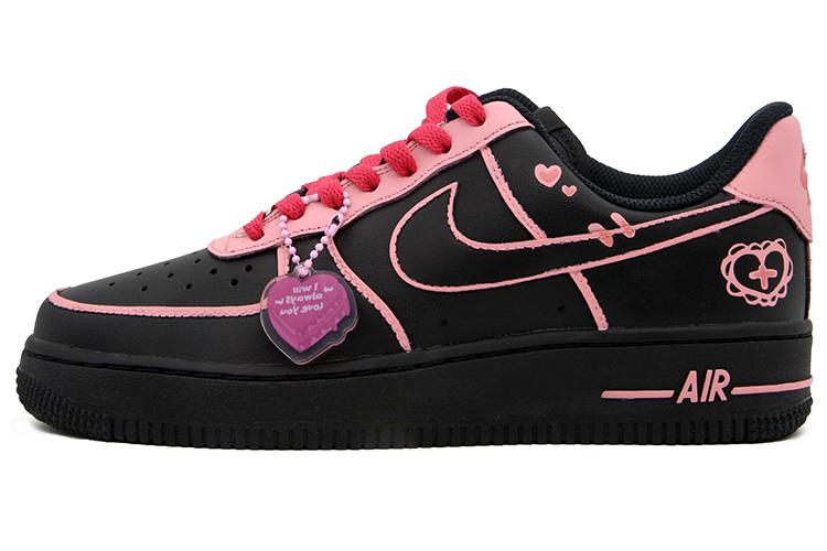 Кеды женские Nike Air Force 1 Doodle Diary черные, 38.5 EU