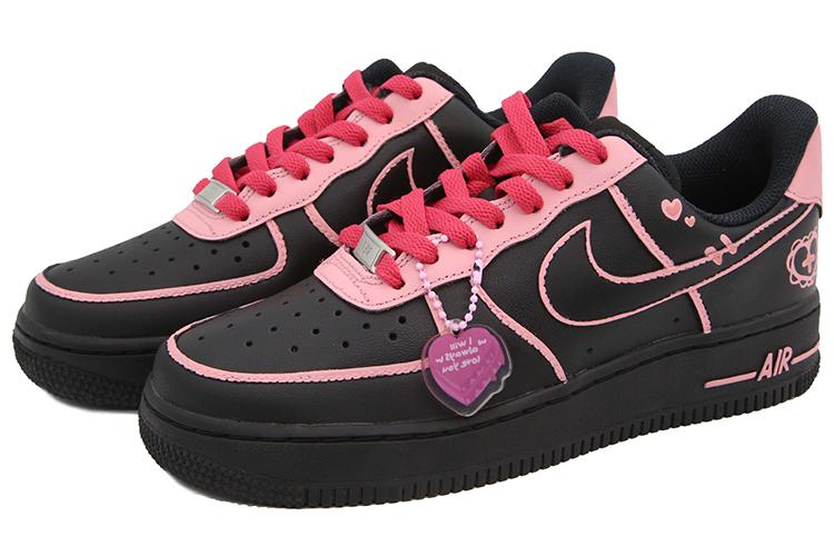 Кеды женские Nike Air Force 1 Doodle Diary черные, 38.5 EU