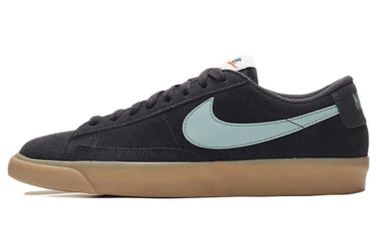 Кроссовки мужские Nike Blazer Low Suede 'Gridiron', черные-голубые, 46 EU
