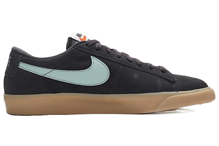 Кроссовки мужские Nike Blazer Low Suede 'Gridiron', черные-голубые, 46 EU