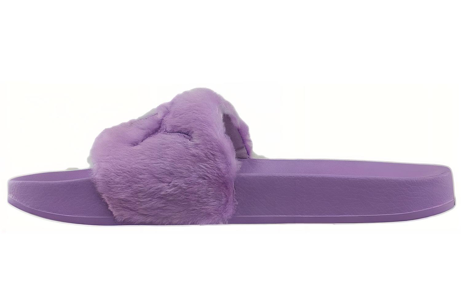 Шлепанцы мужские PUMA Fenty X PUMA Fur Slide фиолетовые, 43 EU