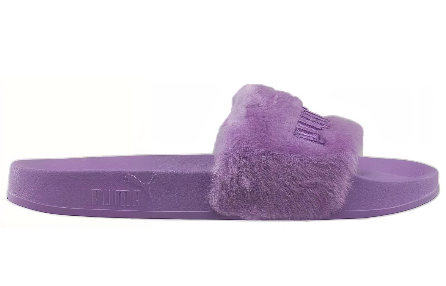 Шлепанцы мужские PUMA Fenty X PUMA Fur Slide фиолетовые, 43 EU
