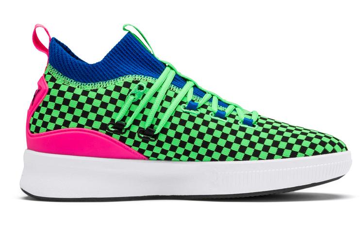 Кроссовки мужские PUMA Clyde Court Disrupt Summertime зеленые-черные, 42.5 EU