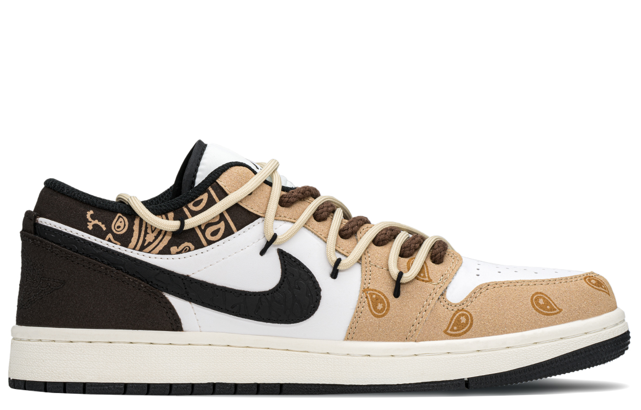 Кеды мужские Jordan Air Jordan 1 Low Top Vintage, khaki brown, 40.5 EU