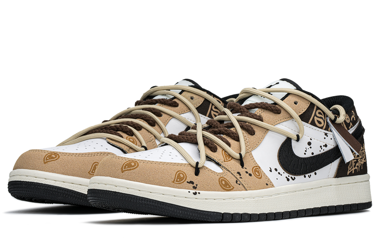 Кеды мужские Jordan Air Jordan 1 Low Top Vintage, khaki brown, 40.5 EU