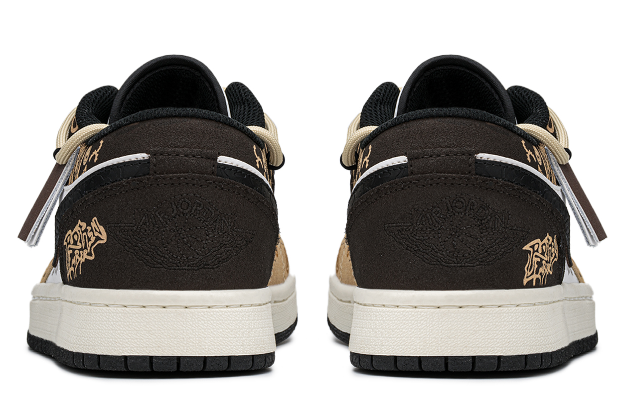 Кеды мужские Jordan Air Jordan 1 Low Top Vintage, khaki brown, 40.5 EU