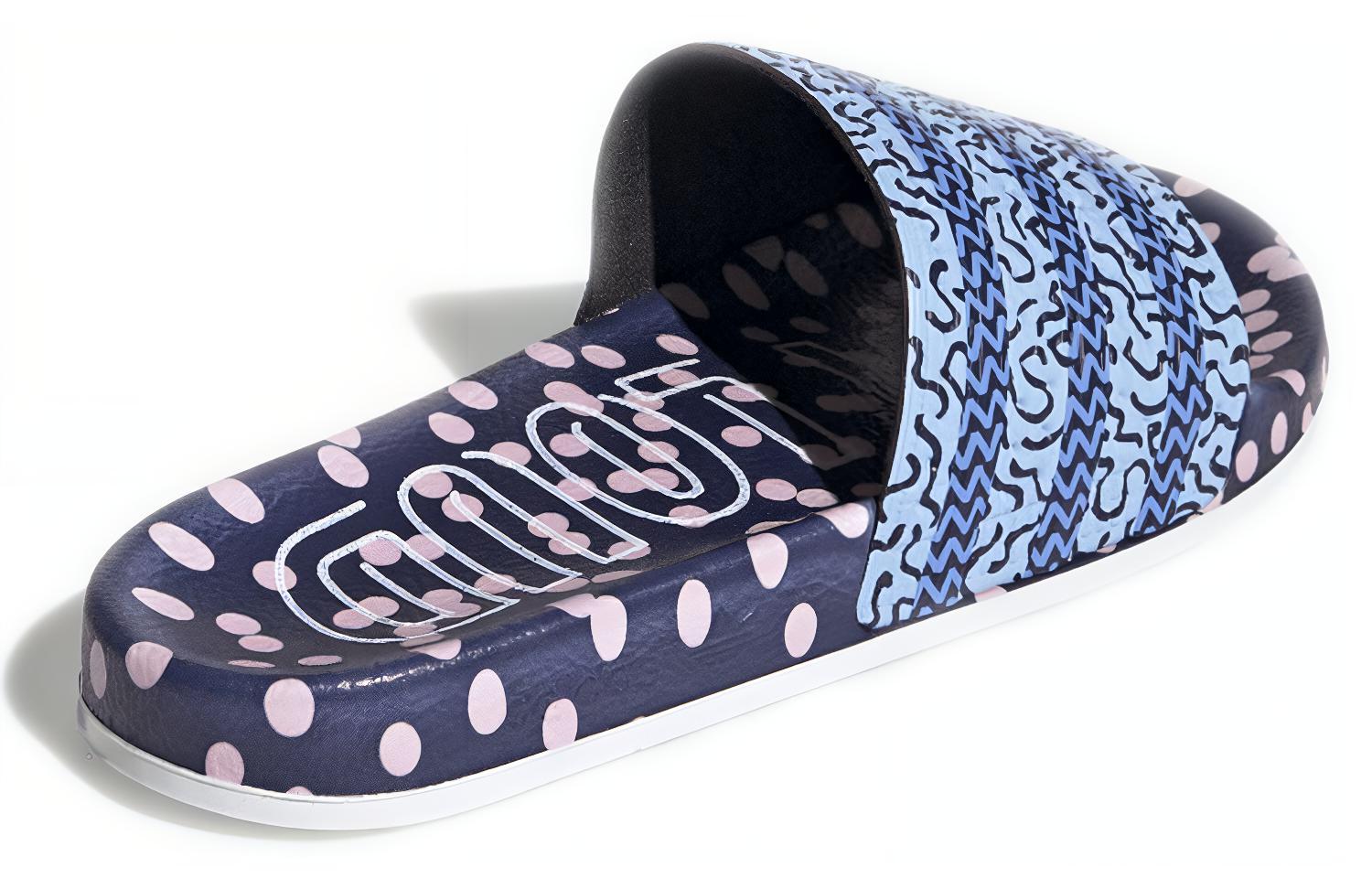 Шлепанцы женские Adidas Adilette Slide Out Loud, blue-pink, 38 EU