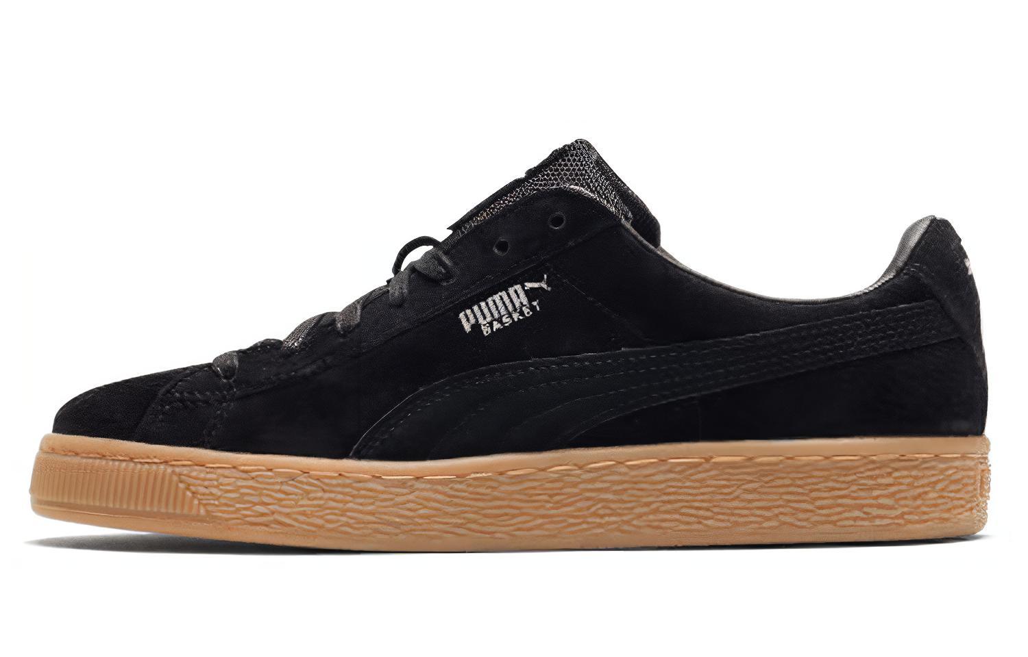 Кроссовки унисекс PUMA Basket Classic Weatherproof черные