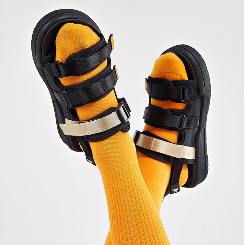 Сандалии унисекс Kappa K0CX5LL05D-990 черные, 37 EU