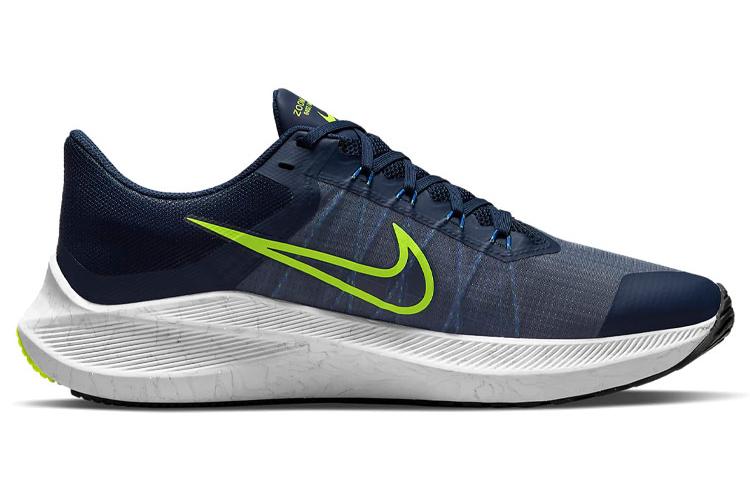 Кроссовки мужские Nike Zoom Winflo 8 Midnight Navy Volt, 43 EU