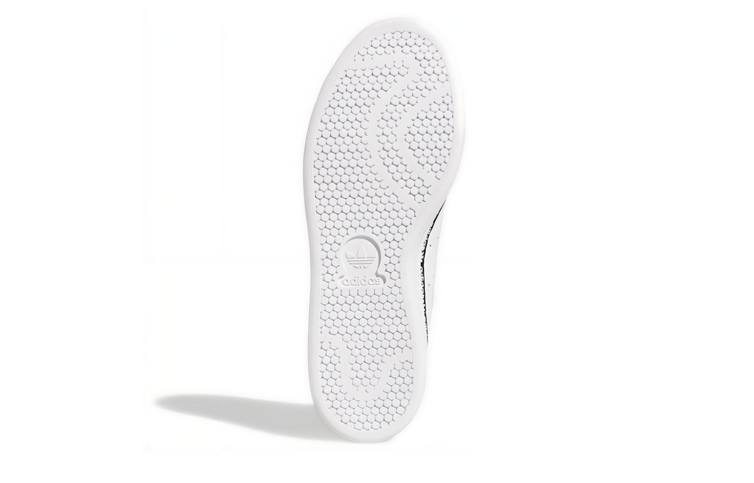 Кеды женские Adidas Originals Stan Smith Branding Strip белые-черные, 38 2/3 EU