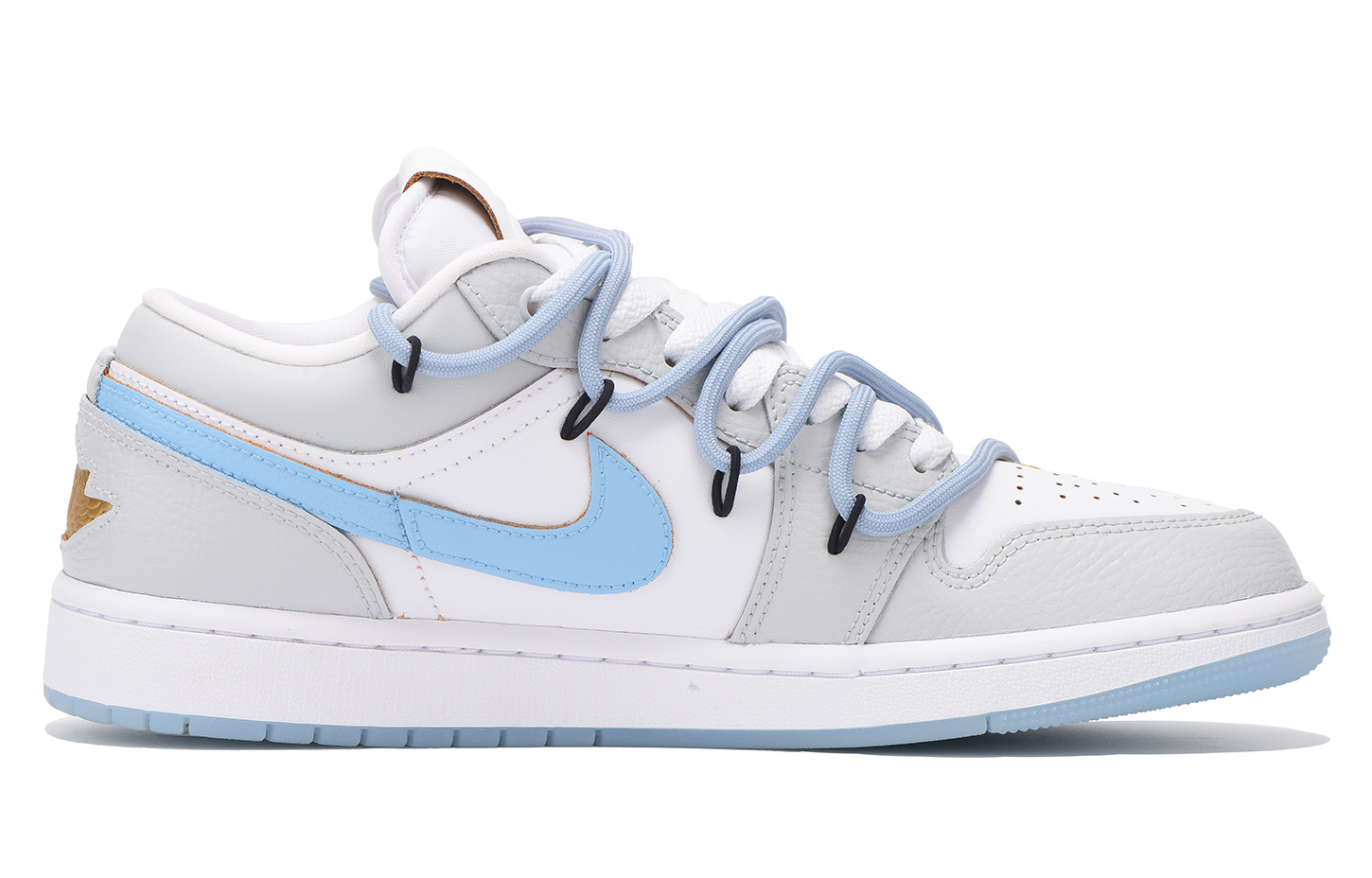 Кеды мужские Jordan Air Jordan 1 Low-Top серо-голубые, 44 EU