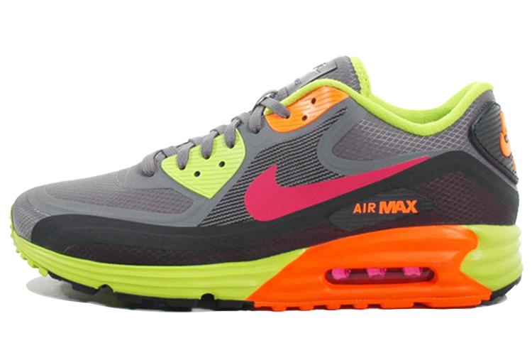 Кроссовки мужские Nike Air Max Lunar90 Low Top серые/зеленые, 44 EU