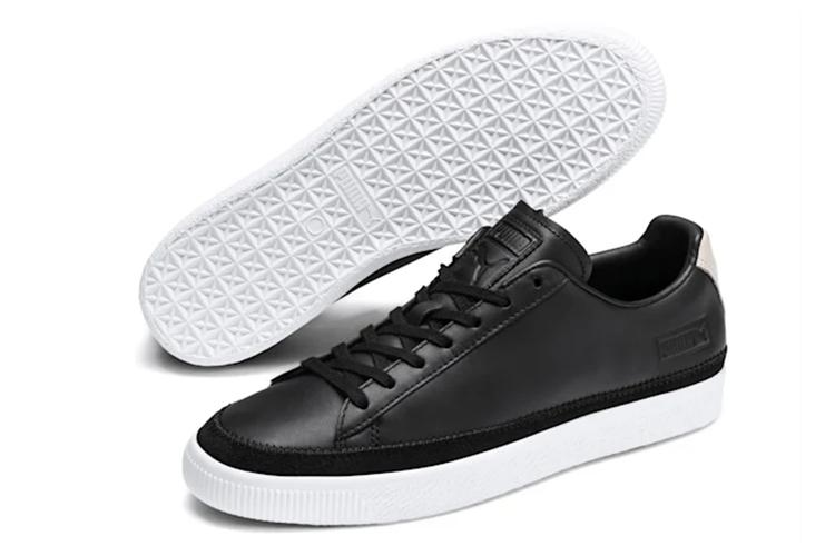 Кеды женские PUMA Basket Trim Block черные, розовые, 35.5 EU
