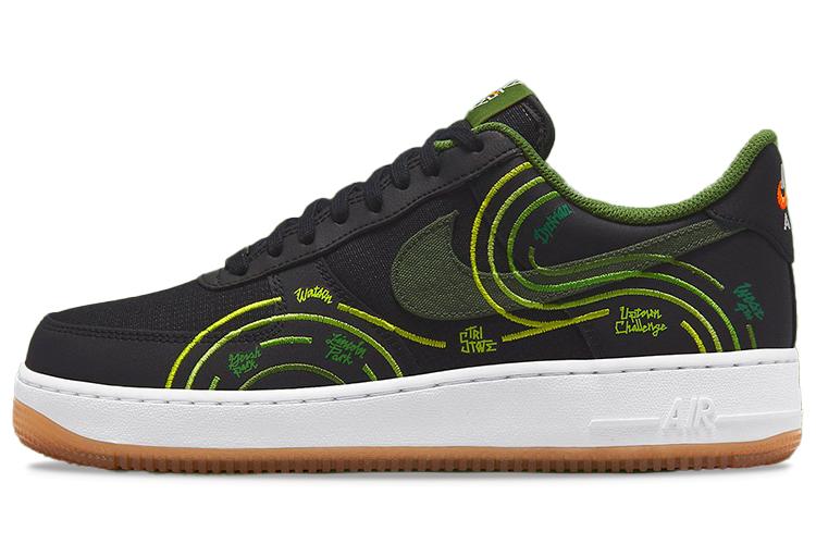 Кеды мужские Nike Air Force 1 Low '07 LV8 Ny Vs Ny черные-зеленые, 44 EU