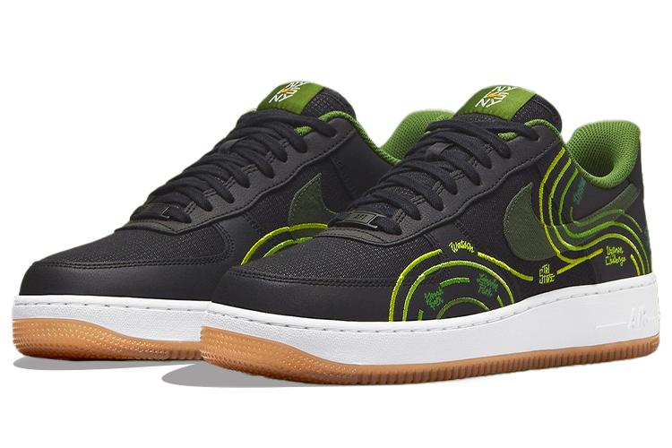 Кеды мужские Nike Air Force 1 Low '07 LV8 Ny Vs Ny черные-зеленые, 44 EU