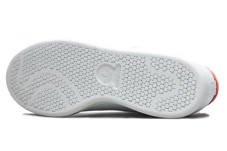 Кроссовки мужские Adidas Originals StanSmith Velcro белые, оранжевые, 42 EU