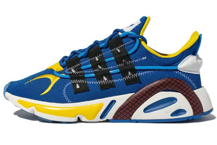 Кроссовки унисекс Adidas Lexicon Bait X Street Fighter Chun Li синие-желтые, 39 1/3 EU