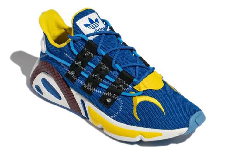 Кроссовки унисекс Adidas Lexicon Bait X Street Fighter Chun Li синие-желтые, 39 1/3 EU