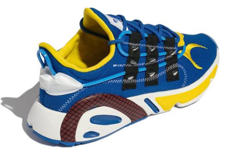 Кроссовки унисекс Adidas Lexicon Bait X Street Fighter Chun Li синие-желтые, 39 1/3 EU