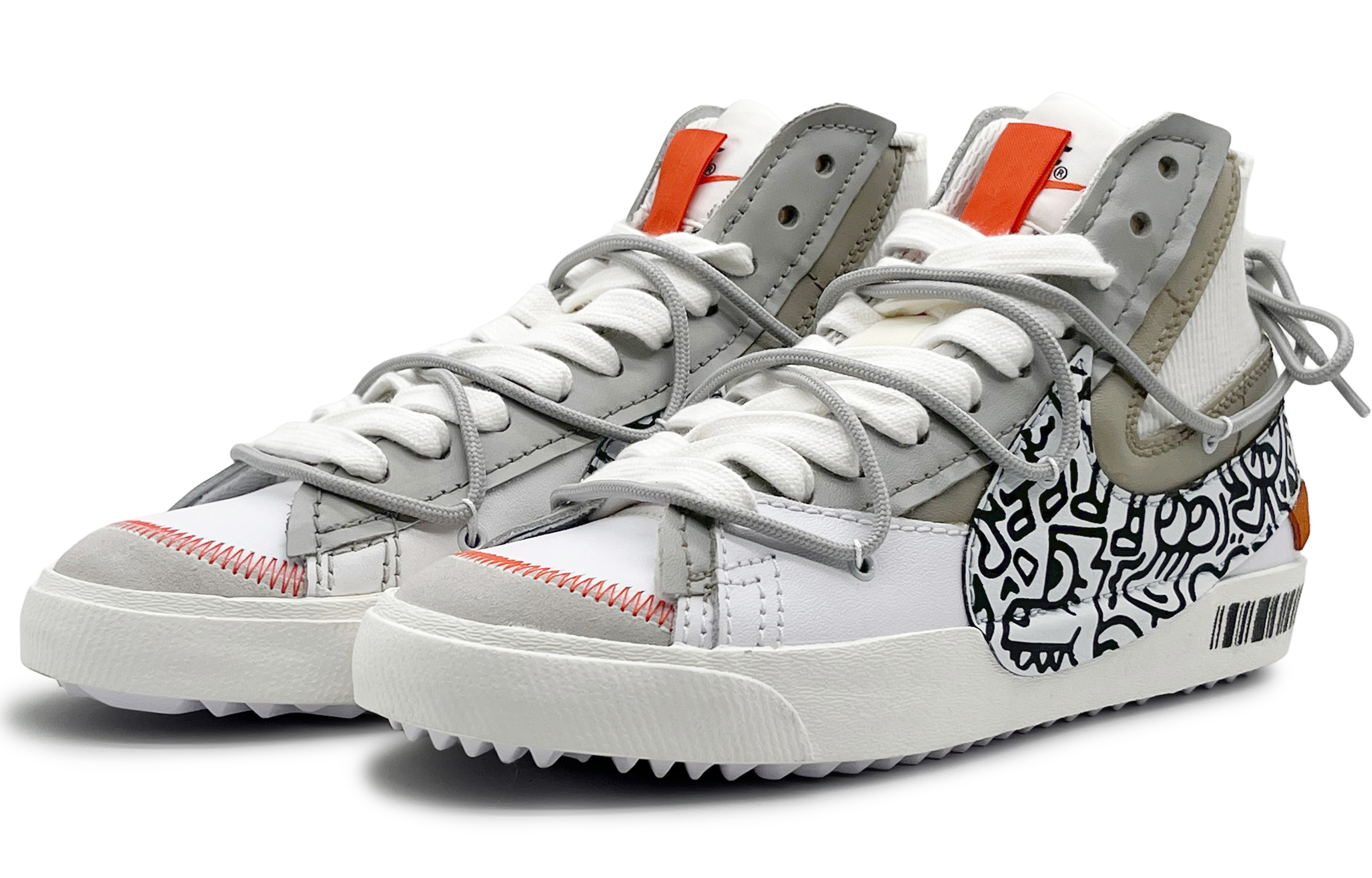 Кеды унисекс Nike Blazer '77 Jumbo белый и черный, 42.5 EU