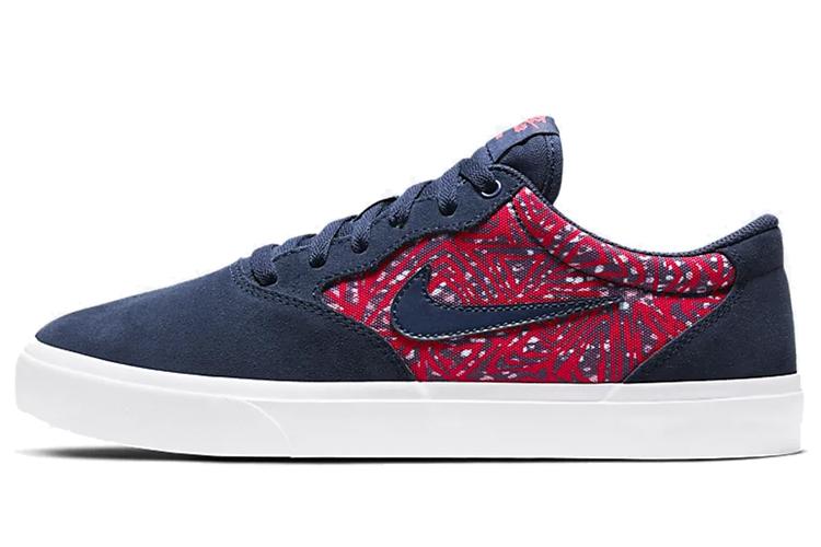 Кроссовки унисекс Nike Chron Solarsoft Premium SB, midnight navy red, 36.5 EU