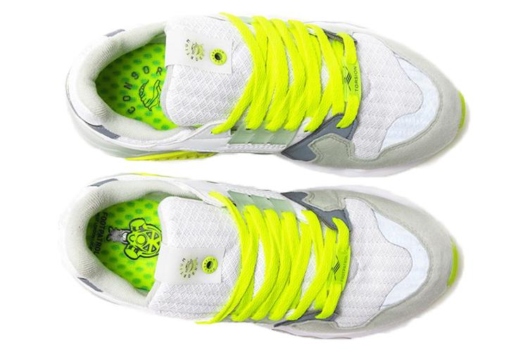 Кроссовки унисекс Adidas Footpatrol X ZX Torsion белые-желтые, 44 2/3 EU