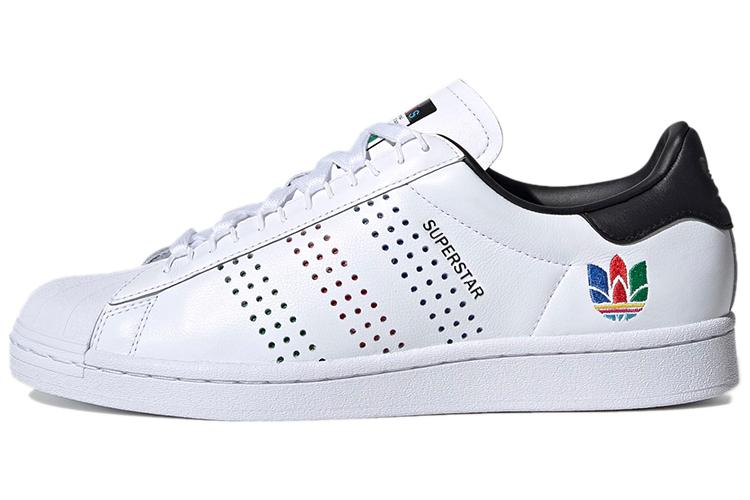 Кроссовки унисекс Adidas Superstar Green Core Black, 43 1/3 EU