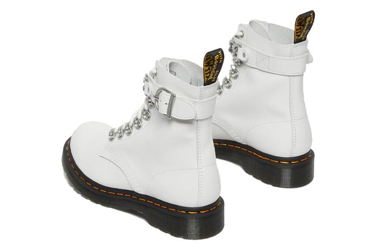 Ботинки женские Dr. Martens 1460 Pascal Chain Leather белые, 36 EU
