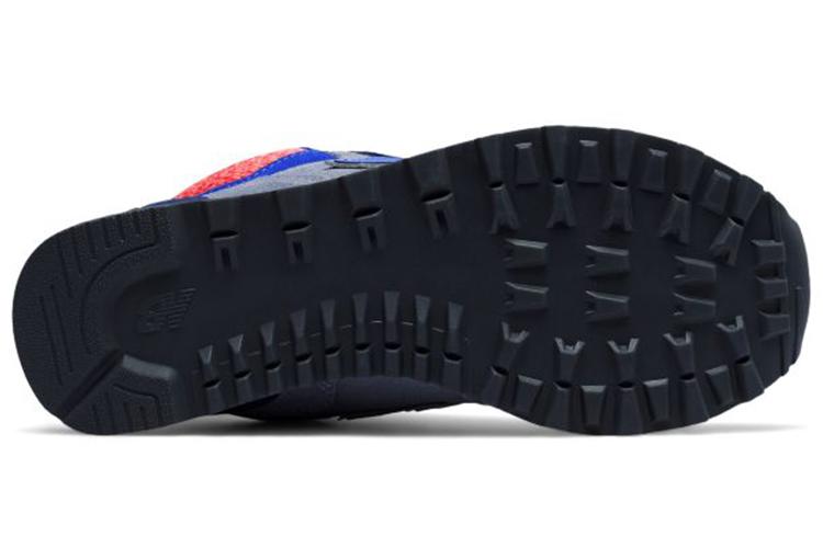 Спортивные кеды женские New Balance 574 Mid Cut серые, красные, синие, 37 EU