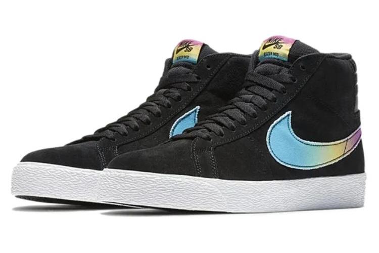 Кроссовки унисекс Nike SB Blazer Zoom Mid Lance Mountain 70s черные, 44 EU