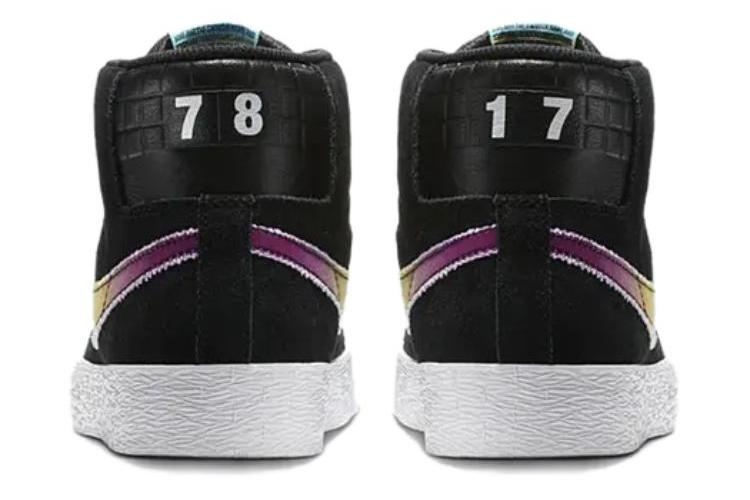 Кроссовки унисекс Nike SB Blazer Zoom Mid Lance Mountain 70s черные, 44 EU