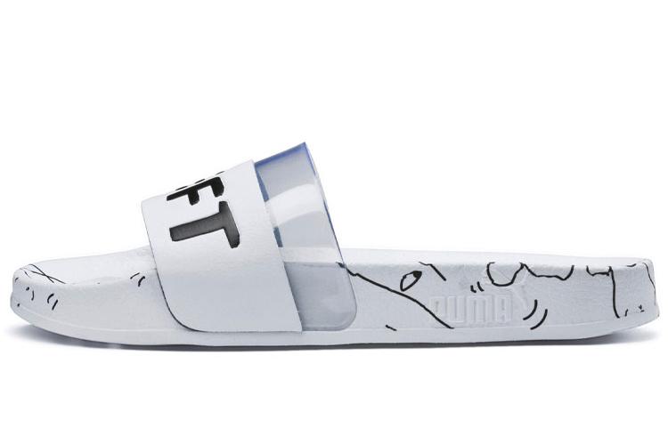 Шлепанцы унисекс PUMA Shantell Martin X Leadcat белые, черные