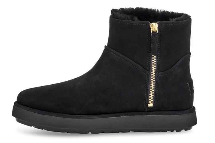 Угги женские UGG Classic Mini Blvd черные, 36 EU