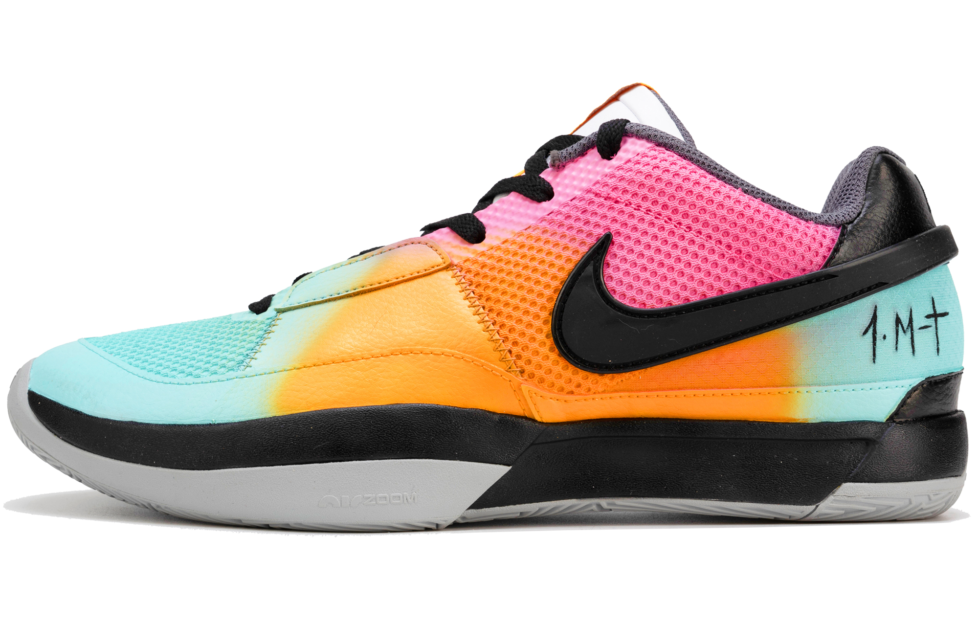 Кроссовки унисекс Nike Ja 1 розовые, желтые, синие