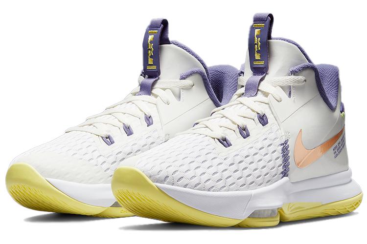 Кроссовки мужские Nike LeBron Witness 5 Ep белые, 41 EU