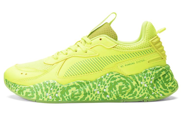 Кроссовки мужские PUMA RS X Rick And Morty желто-зеленые, 44.5 EU