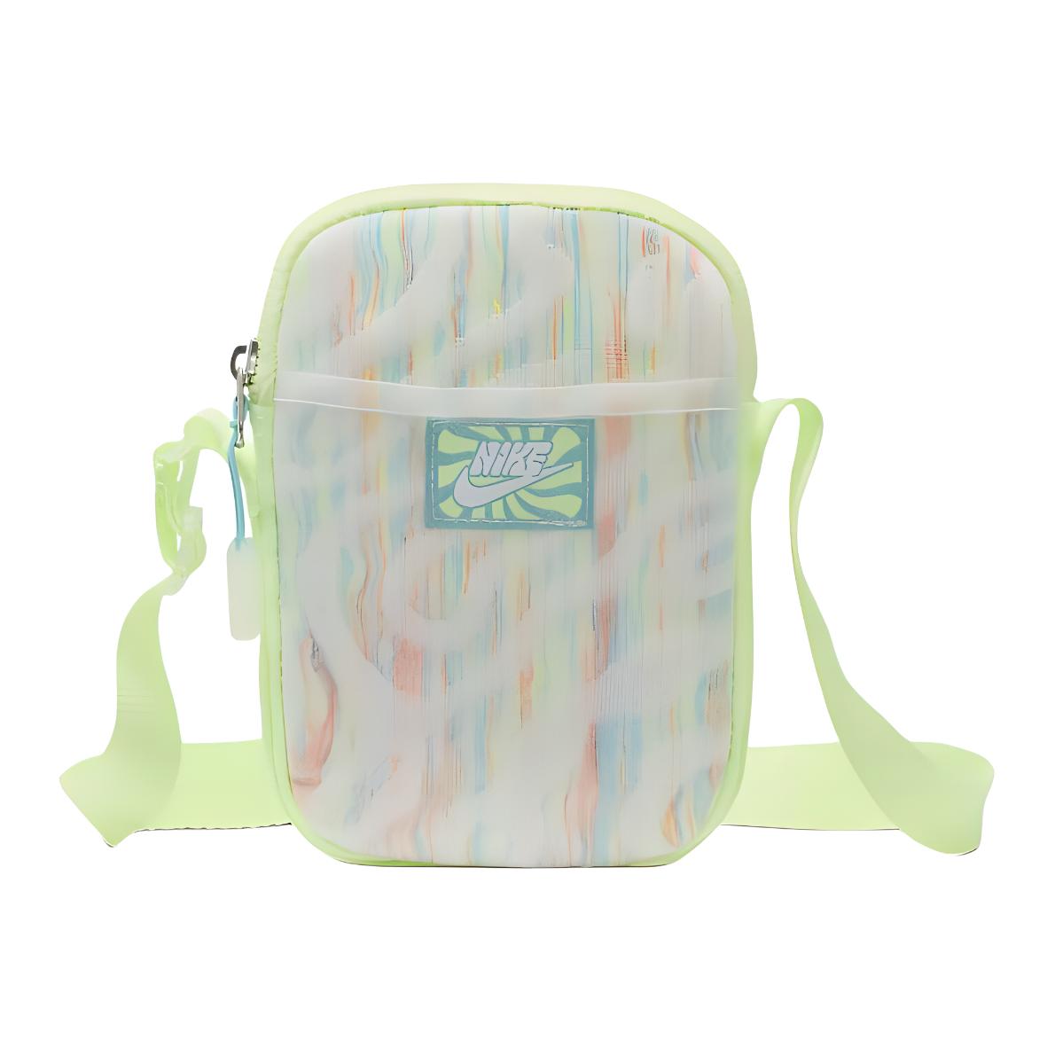 Сумка Nike Heritage Small 1L зеленая, белая