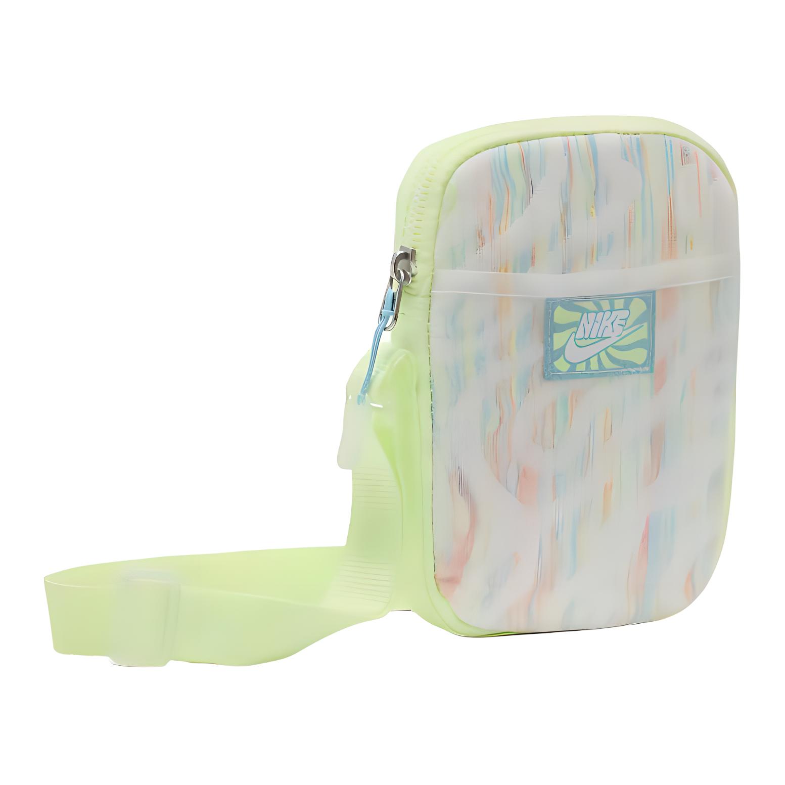 Сумка Nike Heritage Small 1L зеленая, белая