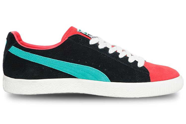 Кеды унисекс PUMA Clyde From The Archive черные с бирюзовым, 35.5 EU